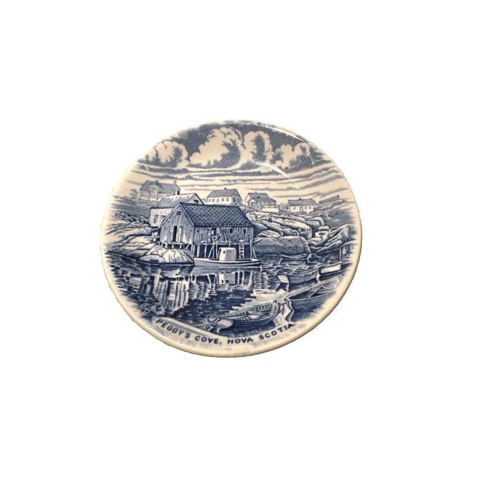 Peggy's Cove Nova Scotia  Souvenir Mini Plate‎ 4-1/4